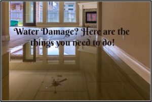 Water damage restoration tips