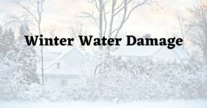 Winter Water Damage